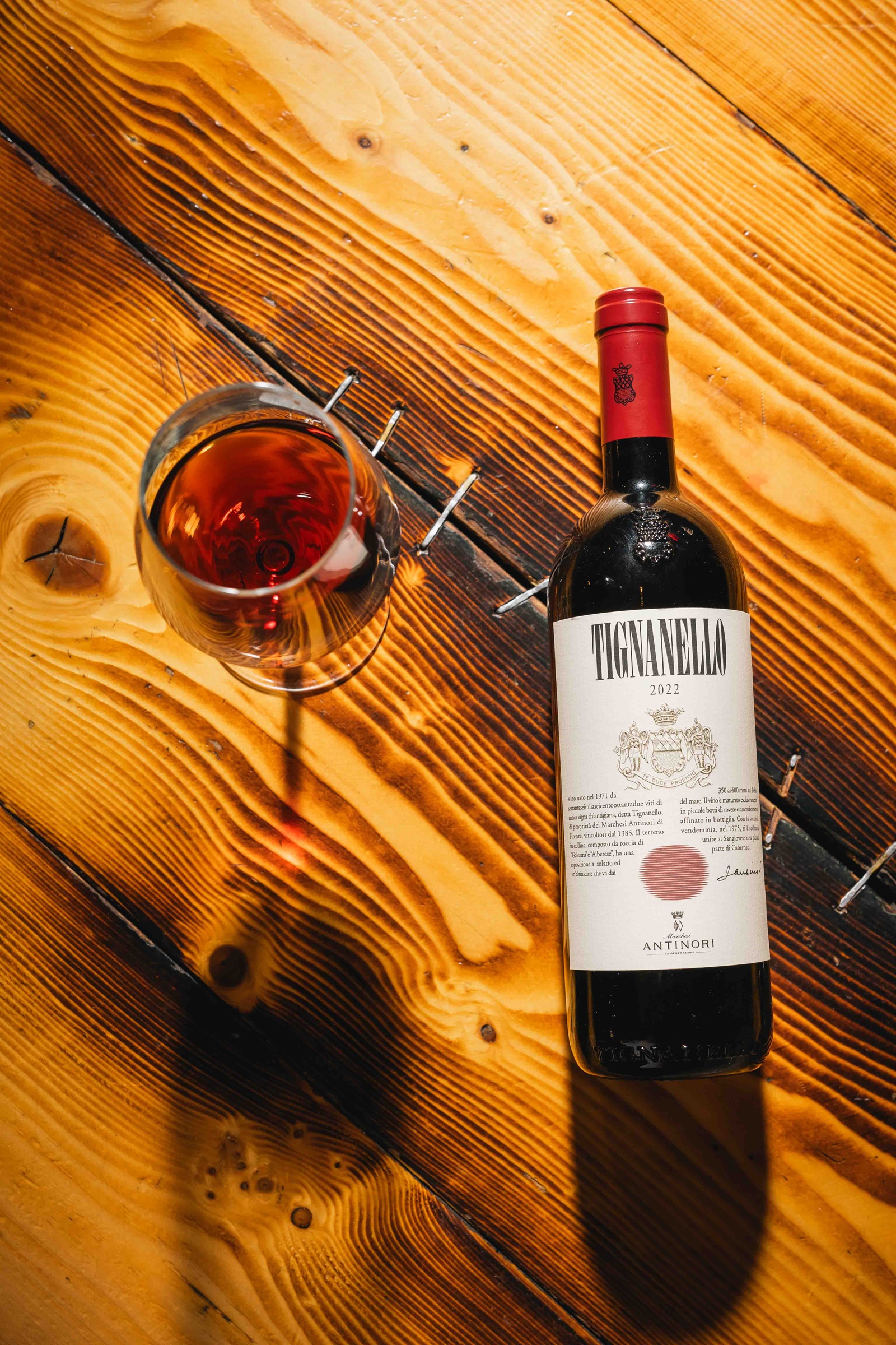 Un vino del ristorante B-53